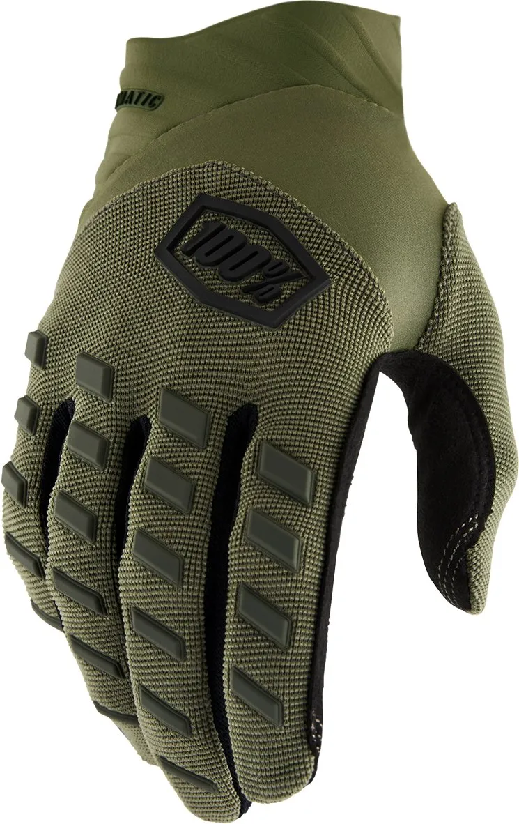 100% Airmatic Gloves - Green