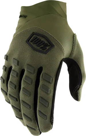 100% Airmatic Gloves - Green