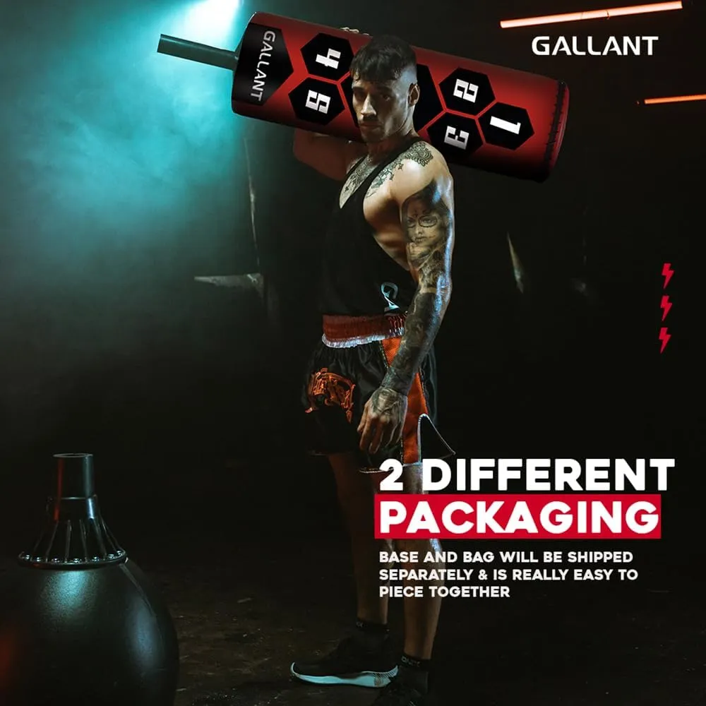 5.5ft Free Standing Punch Bag with 10oz Gloves and Cover - Free Standing Heavy Bag