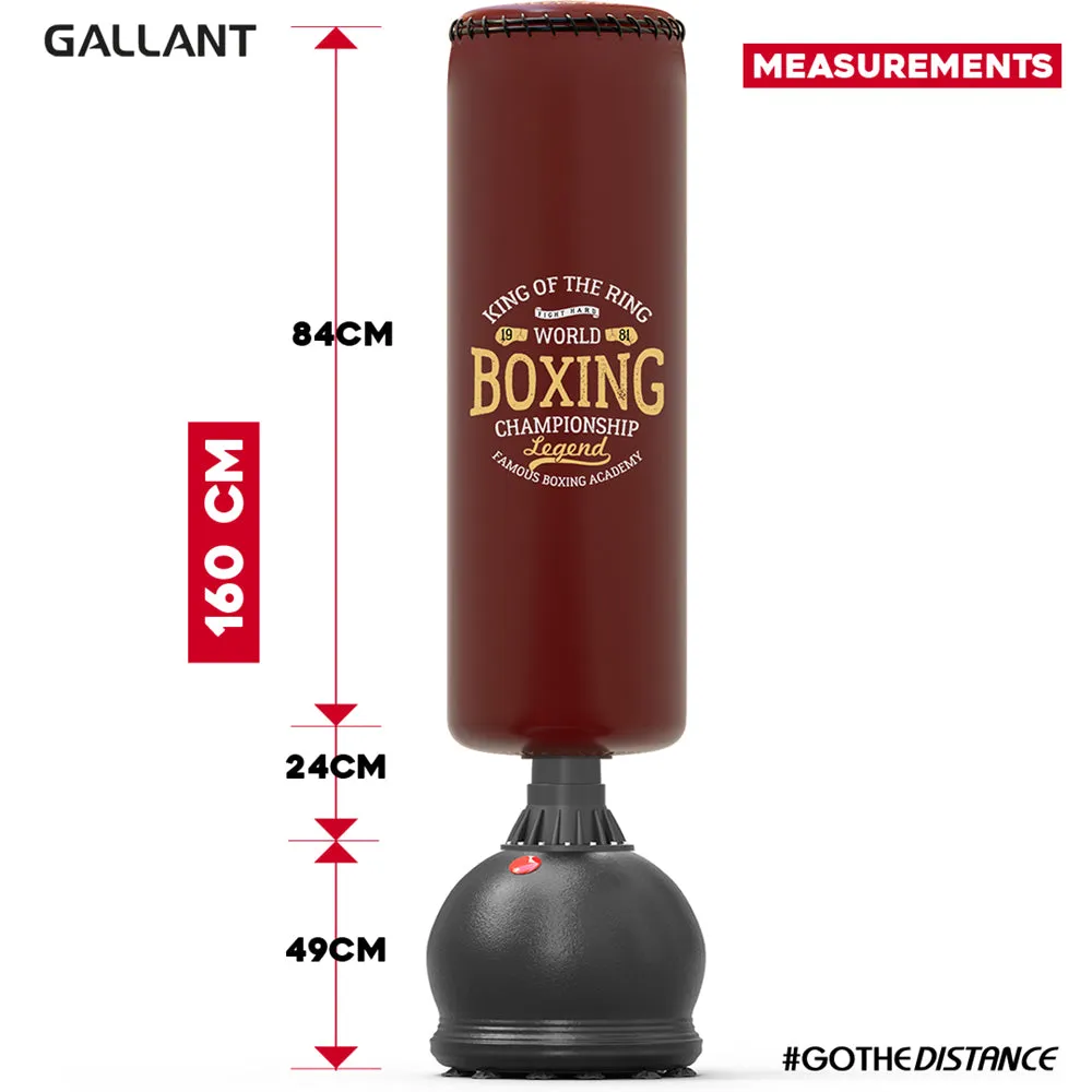5.5ft Free Standing Punch Bag with 12oz Gloves and Cover - Free Standing Heavy Bag
