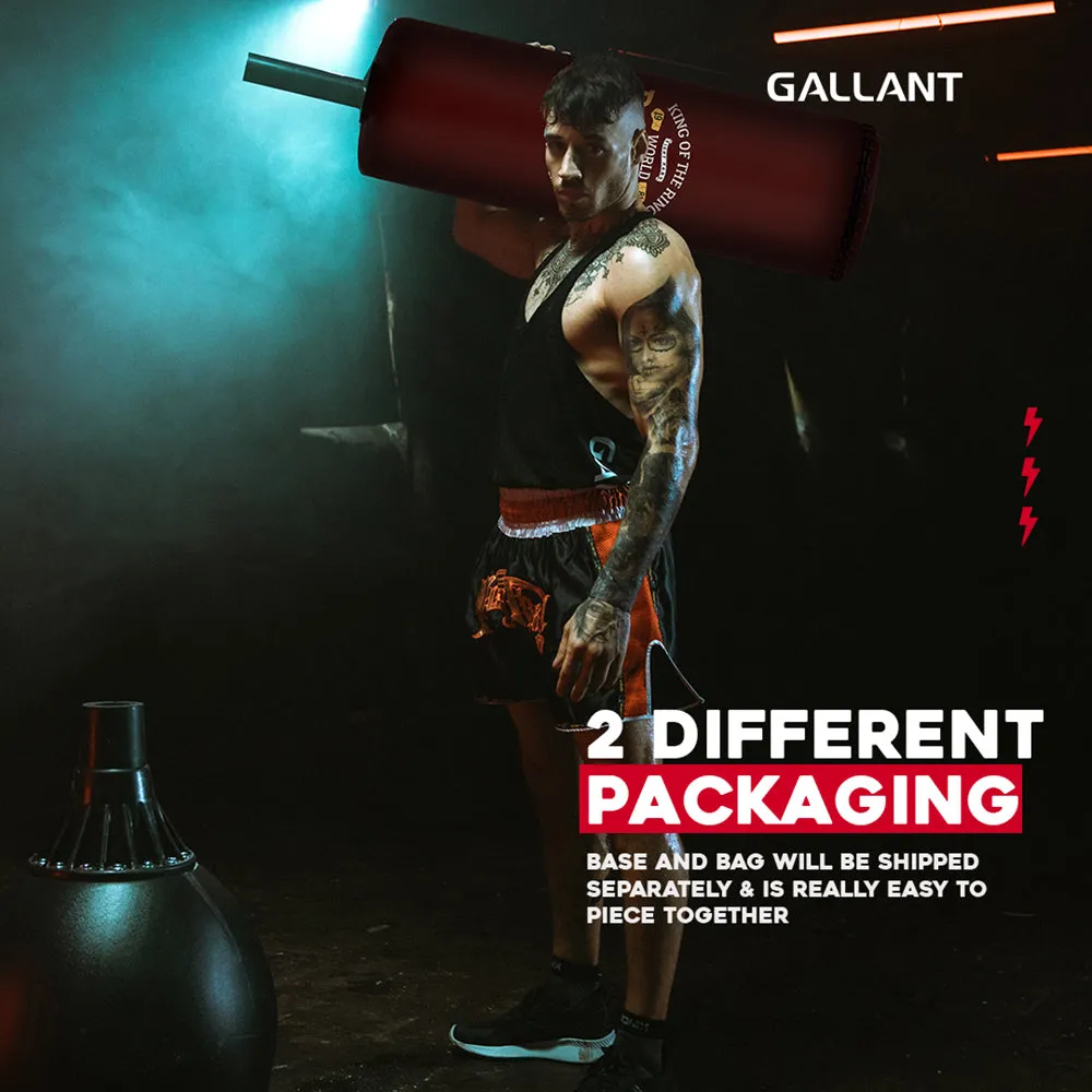 5.5ft Free Standing Punch Bag with 12oz Gloves and Cover - Free Standing Heavy Bag