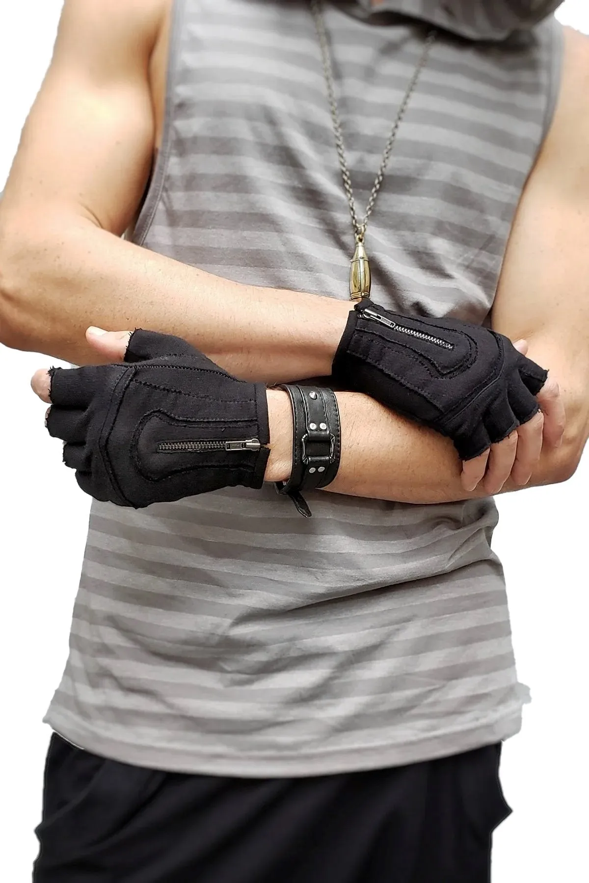 5D x Steam Trunk Mojo Moto Gloves - cotton