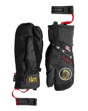 686 Men's Hawkeye Trigger Mitt Iron Maiden Black Denim 2025