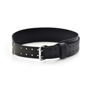 75437 - 3 Inch Wide Tapered Work Belt in Heavy Full Grain Leather in Black | Style n Craft