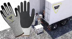 A3 Cut Resistant Truck Driver Gloves - Nitrile Coated Gloves with Touchscreen - Safer Grip by OPNBAR™ (2&12 Pack)