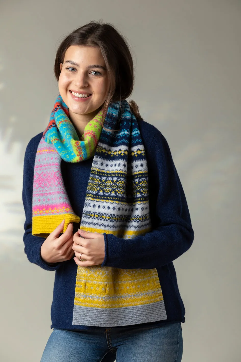 Alloa Fair Isle Scarf - Festival