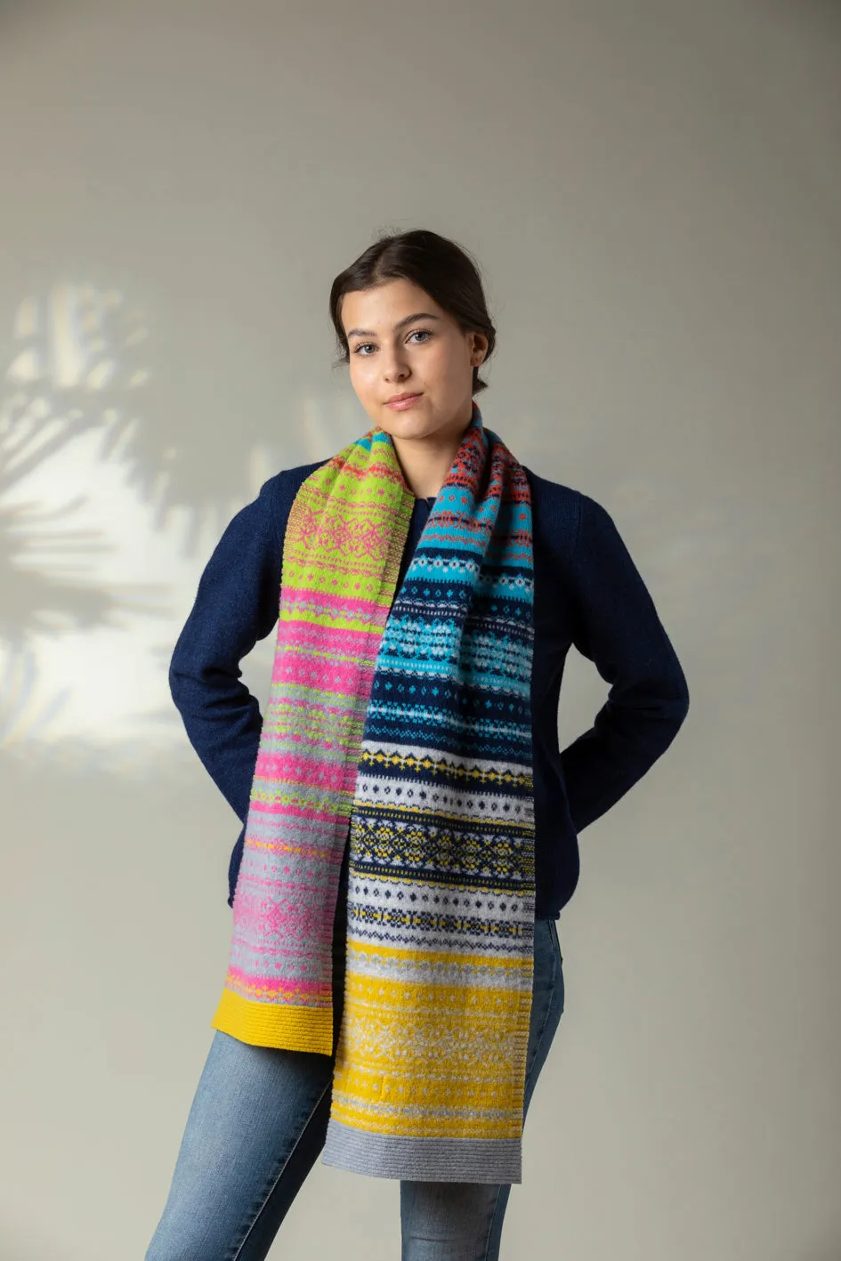 Alloa Fair Isle Scarf - Festival
