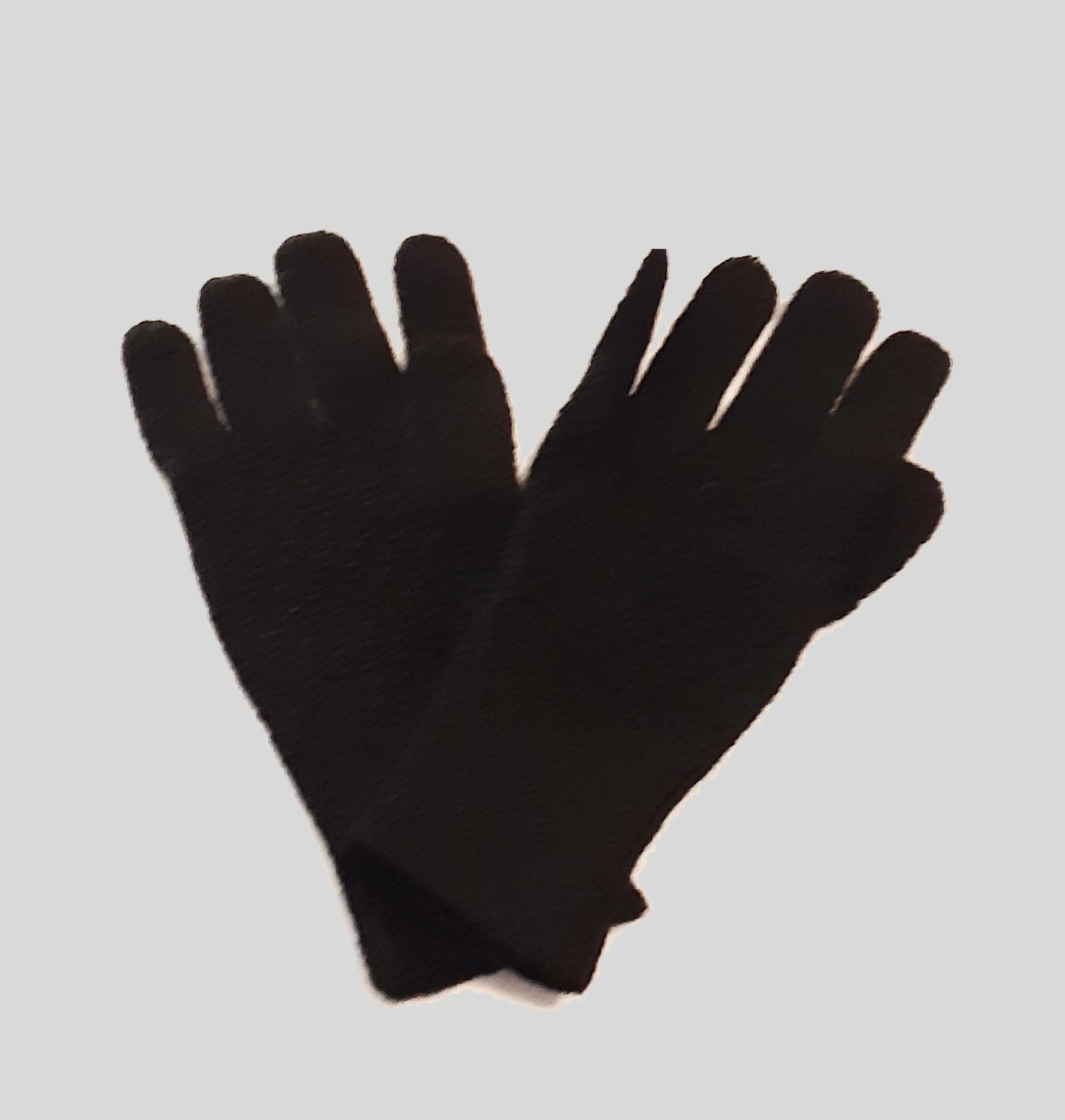Alpaca Jacquard gloves Black