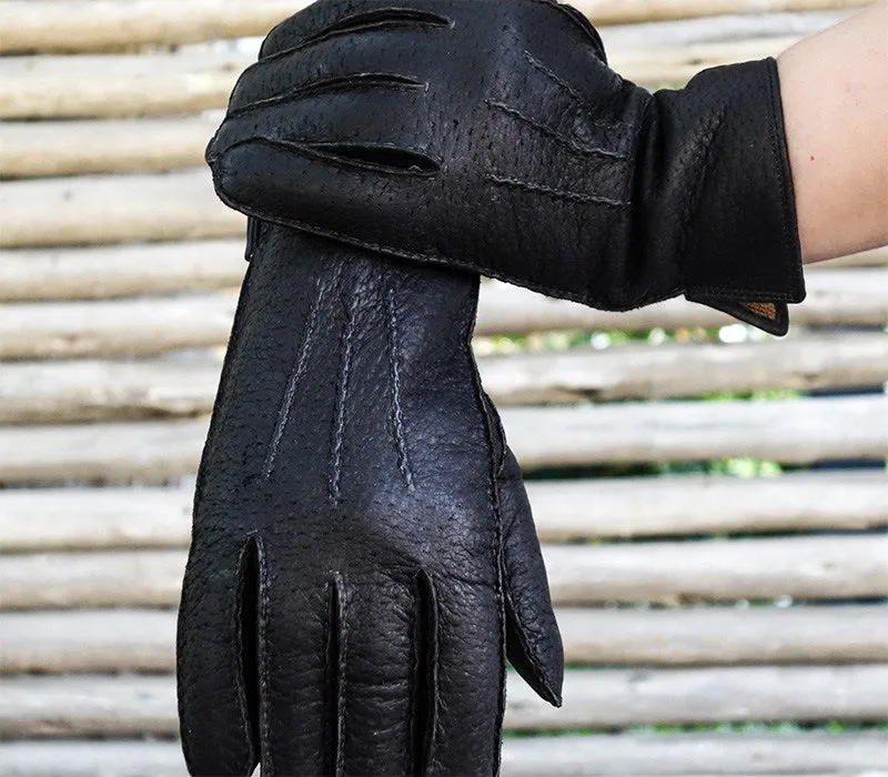 Alpamayo - Peccary leather gloves - men