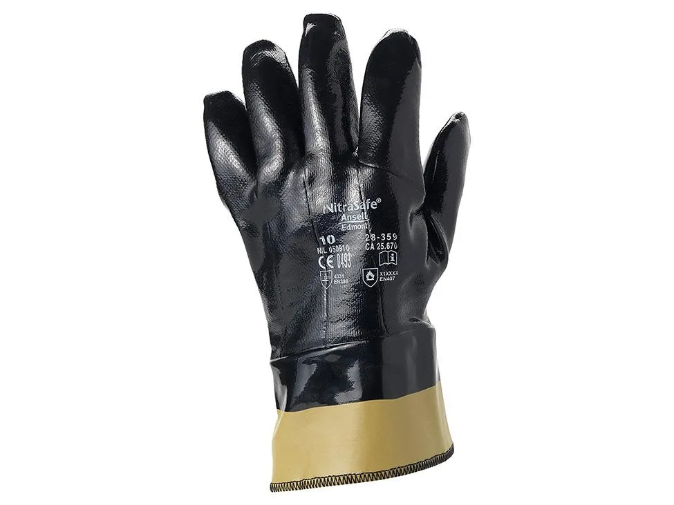 Ansell 28-359 Nitrasafe® Nitrile Work Gloves Cut Resistant Size 10