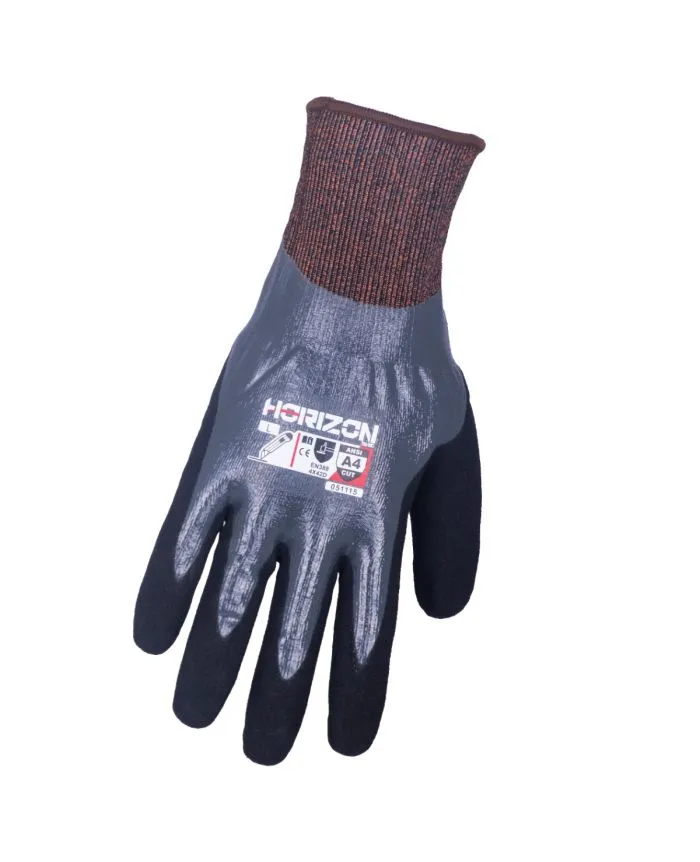 ANSI A4 Cut Resistant Gloves - Lightweight & Durable Black Work Gloves for Maximum Hand Protection & Dexterity