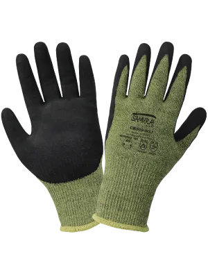 ANSI A5 Samurai Glove Cut, Abrasion, Puncture, and Flame-Resistant Arc-Flash Gloves with a Mach Finish Neoprene Bi-Polymer Coating - CR509