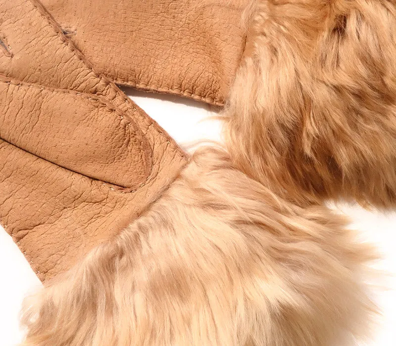 Arisa - Peccary leather gloves - women