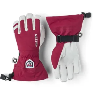 Army Heli Ski Junior Gloves in Red