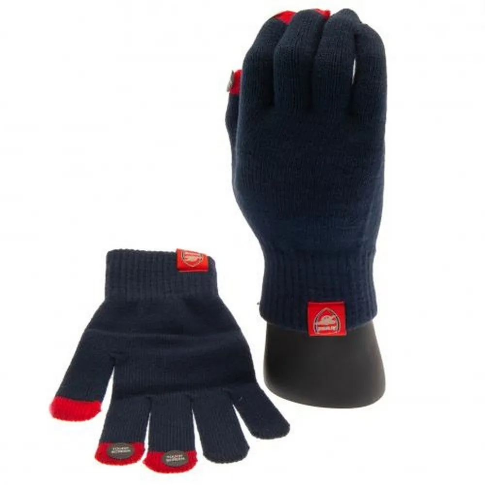 Arsenal FC Adults Unisex Knitted Touch Screen Gloves