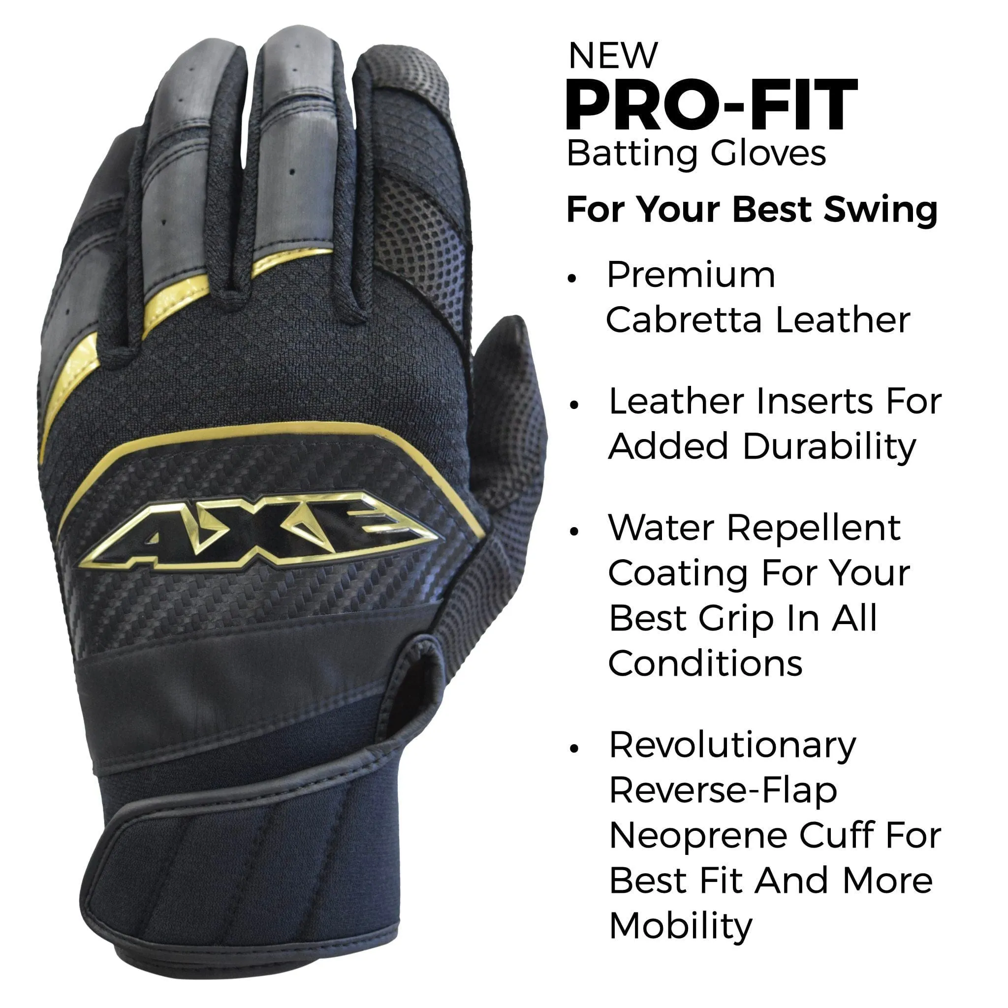 Axe Pro-Fit Batting Gloves