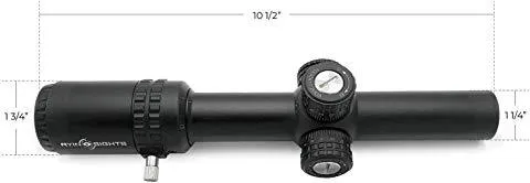 AYIN Sights Centurion 1-6x24 Tactical/Hunting Scope with Tactical Turrets, Throw Lever & Flip Caps