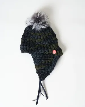 beanie - dark camo/silver fox