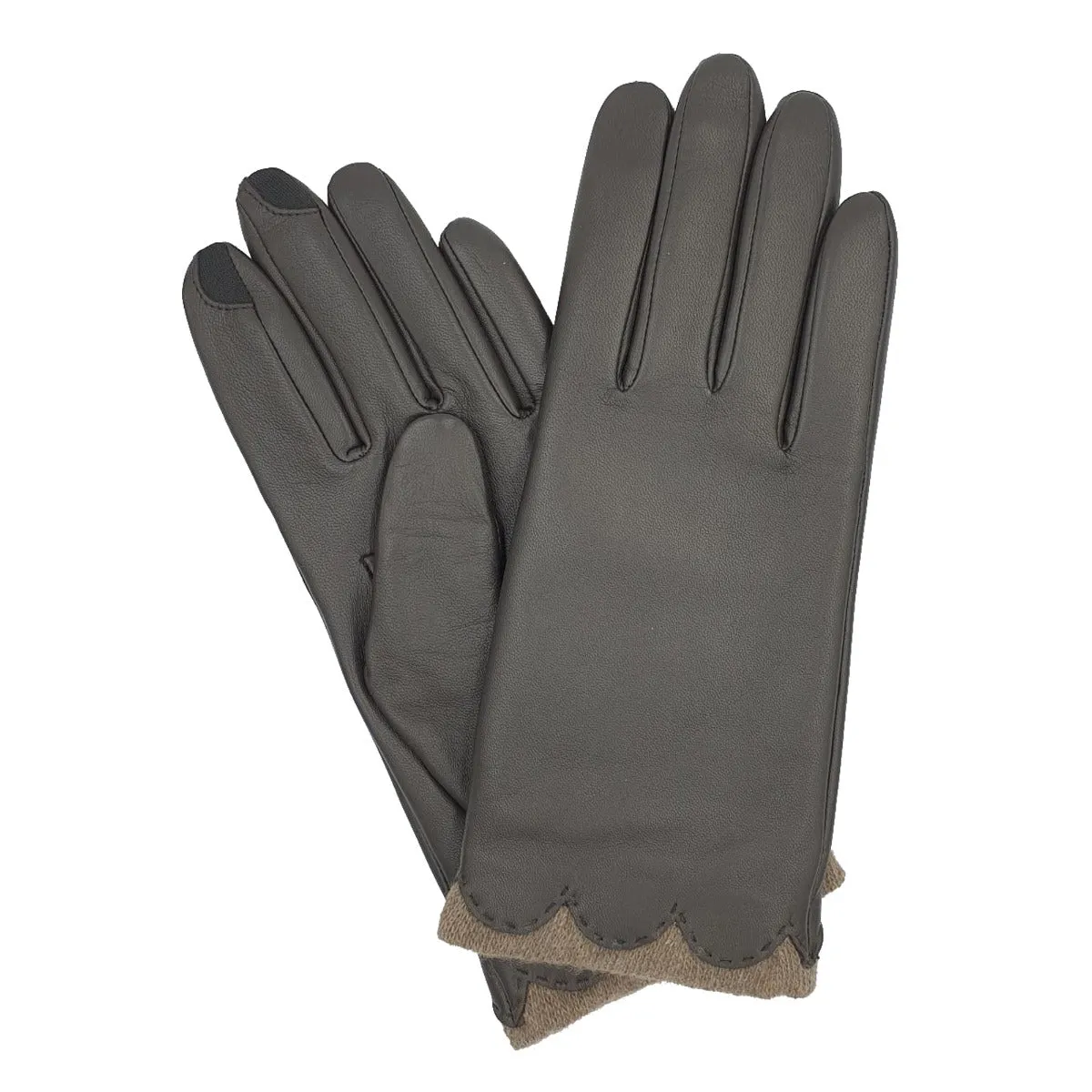 Beatrice - Women's Touch Screen Leather Gloves