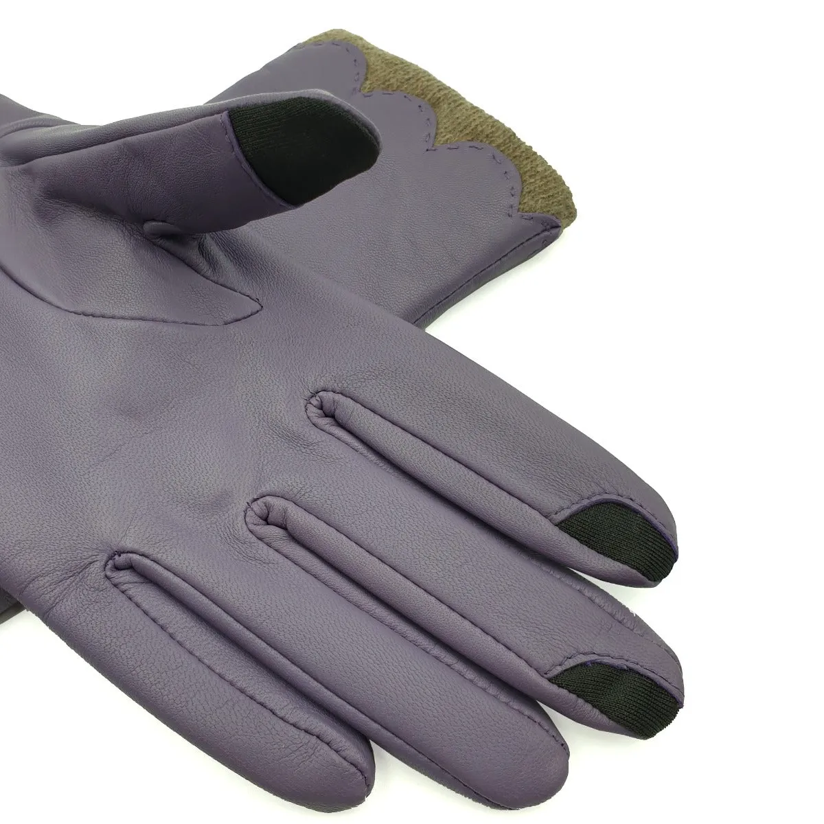 Beatrice - Women's Touch Screen Leather Gloves