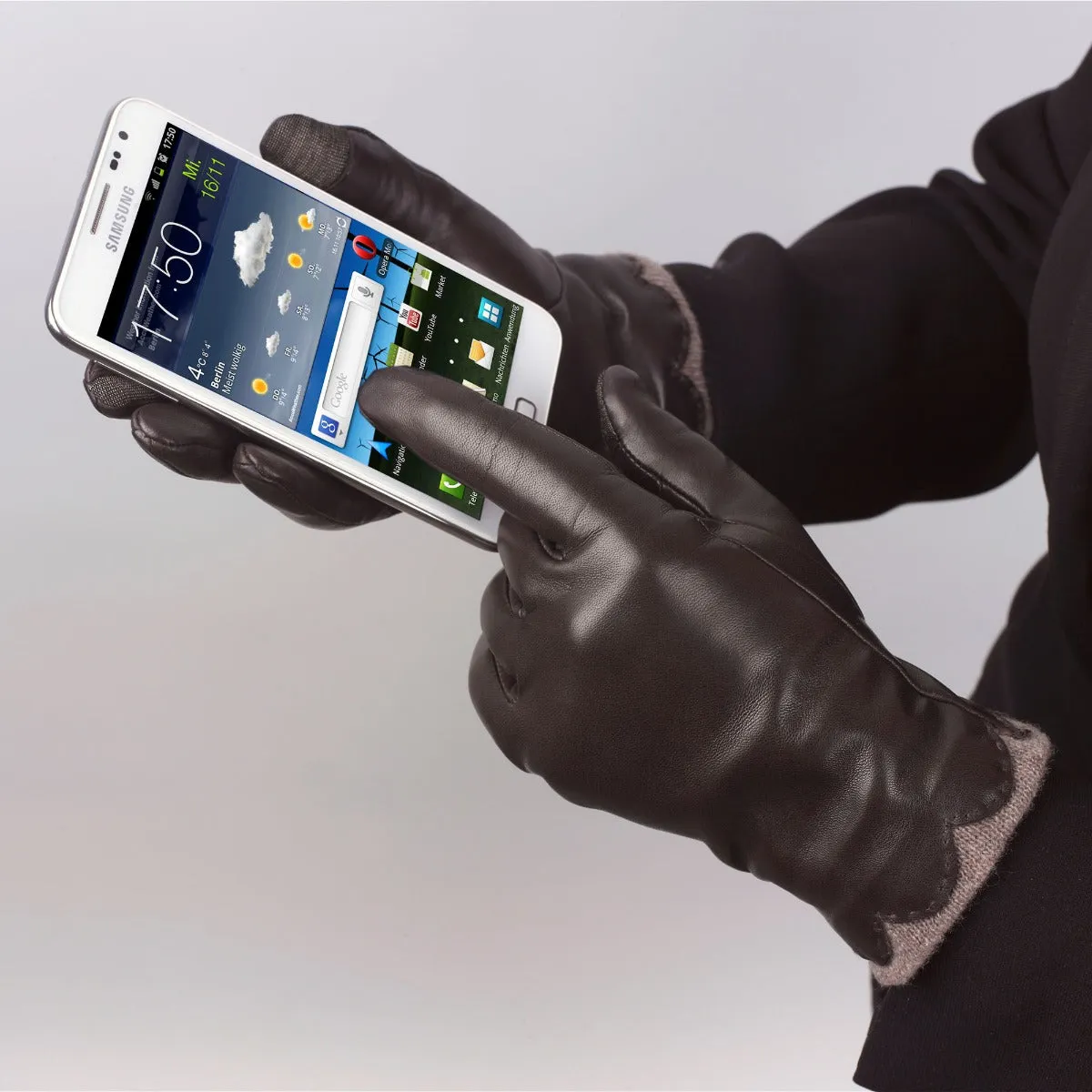 Beatrice - Women's Touch Screen Leather Gloves