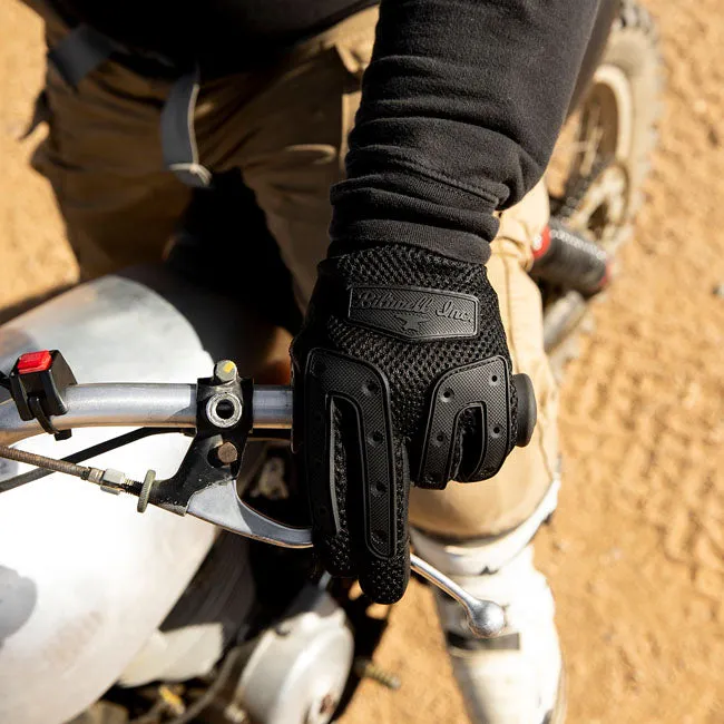 BILTWELL ANZA GLOVES BLACK OUT - ORANGE/BLACK