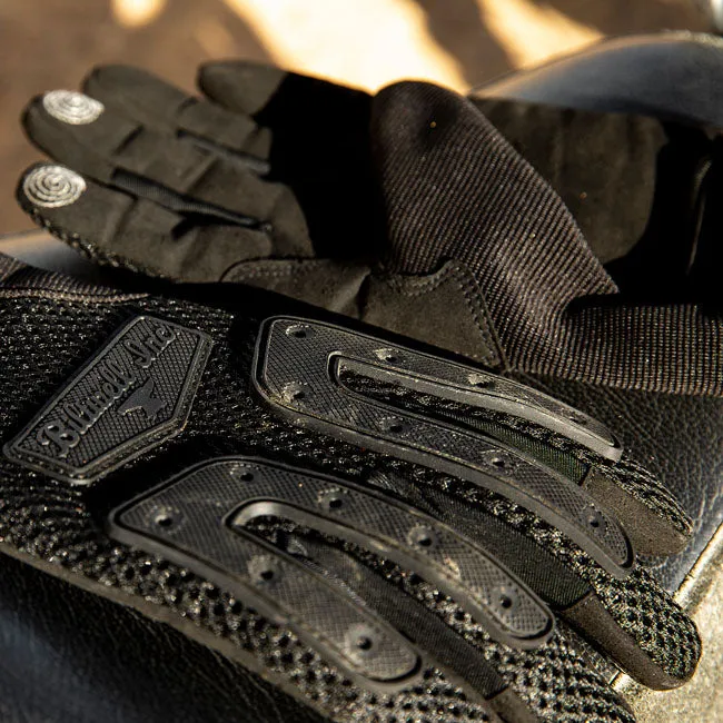 BILTWELL ANZA GLOVES BLACK OUT - ORANGE/BLACK