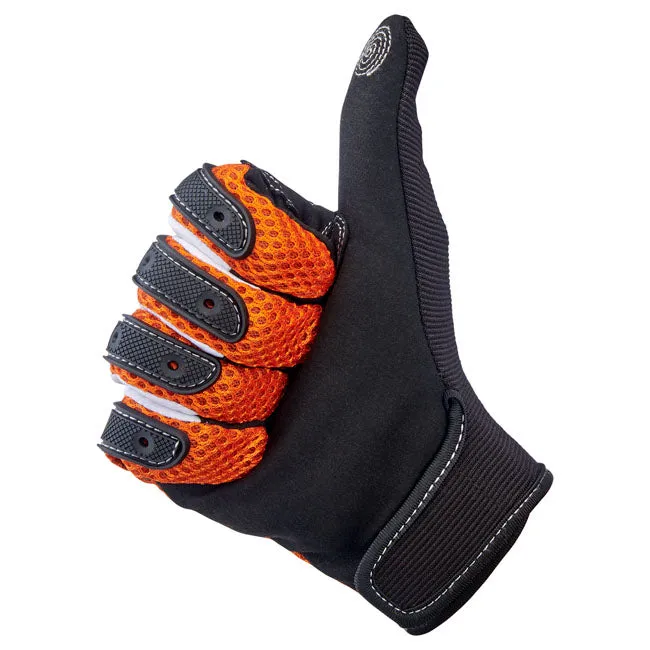 BILTWELL ANZA GLOVES BLACK OUT - ORANGE/BLACK