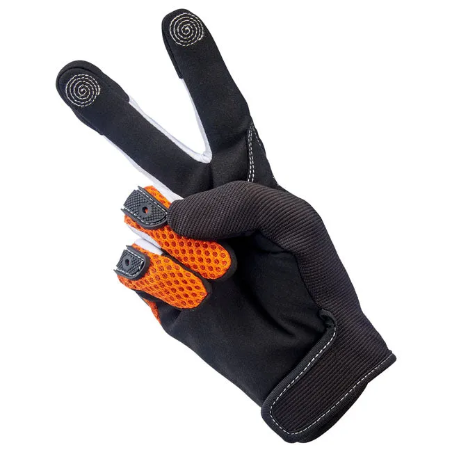 BILTWELL ANZA GLOVES BLACK OUT - ORANGE/BLACK