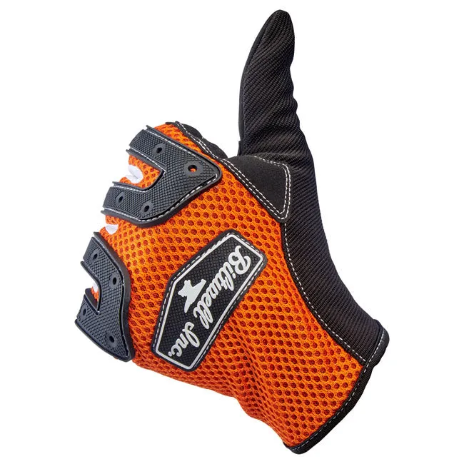 BILTWELL ANZA GLOVES BLACK OUT - ORANGE/BLACK