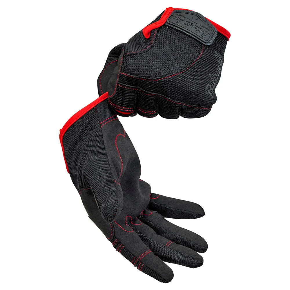 BILTWELL BILTWELL MOTO TEXTILE GLOVE [BLACK/RED]