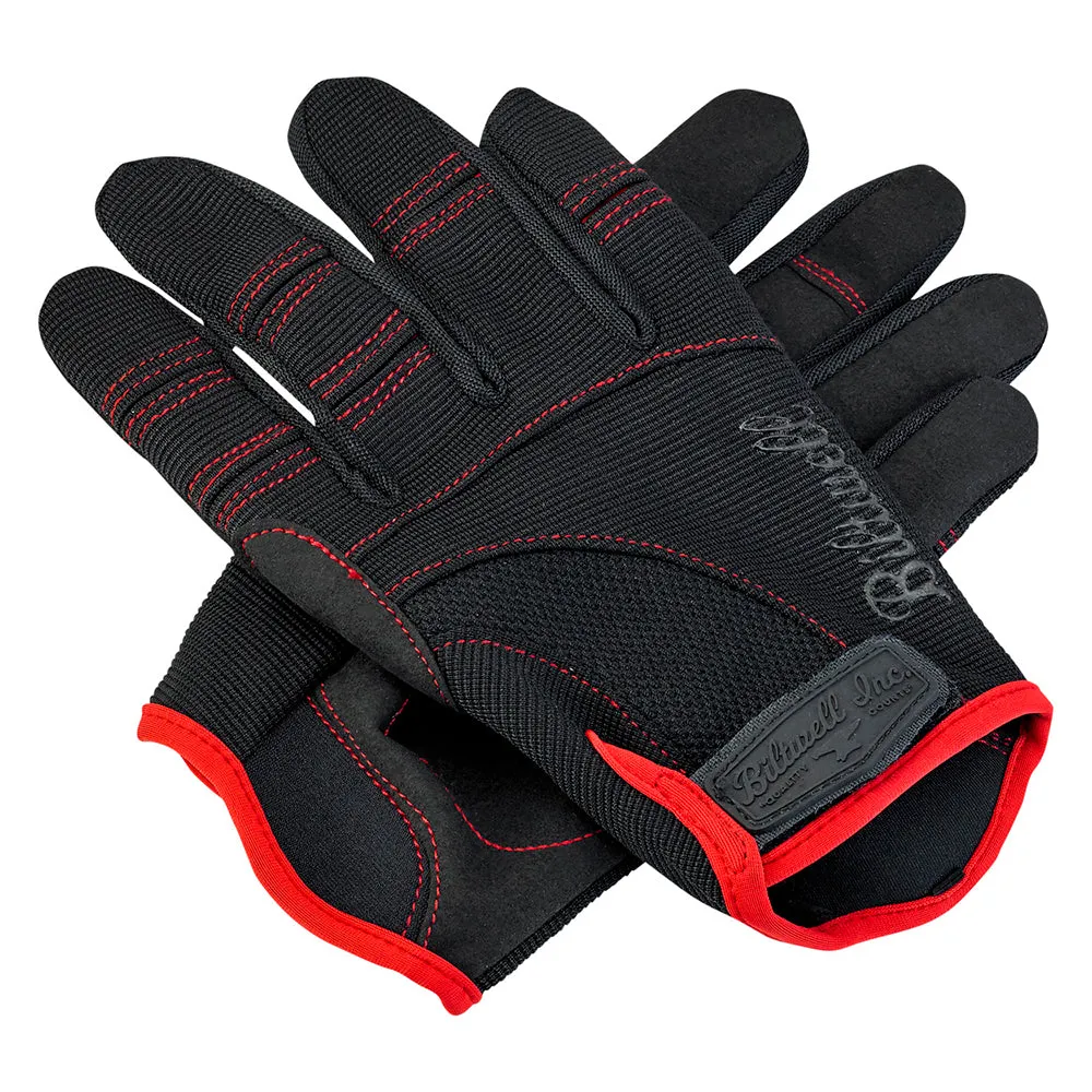 BILTWELL BILTWELL MOTO TEXTILE GLOVE [BLACK/RED]