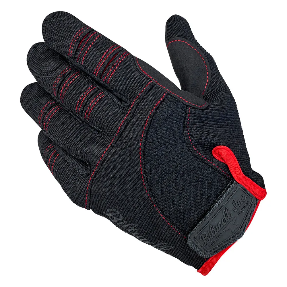 BILTWELL BILTWELL MOTO TEXTILE GLOVE [BLACK/RED]
