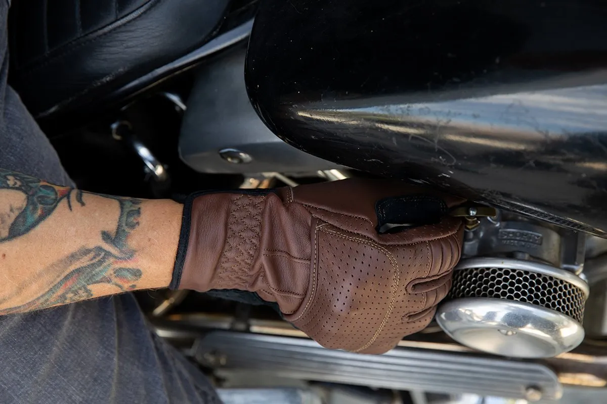 BILTWELL Borrego Gloves - Chocolate/Black