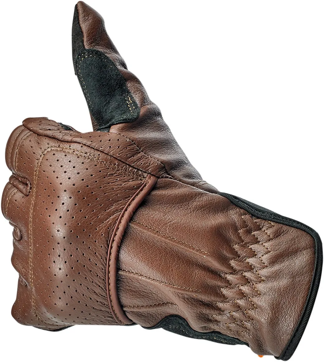 BILTWELL Borrego Gloves - Chocolate/Black