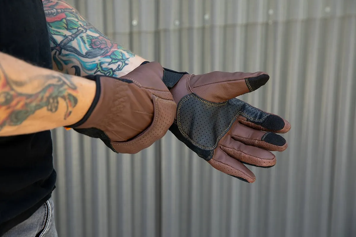 BILTWELL Borrego Gloves - Chocolate/Black