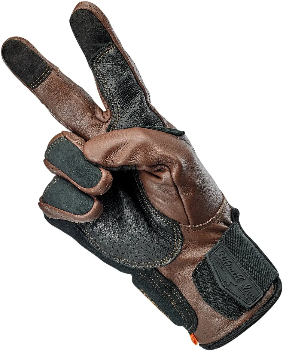 BILTWELL Borrego Gloves - Chocolate/Black