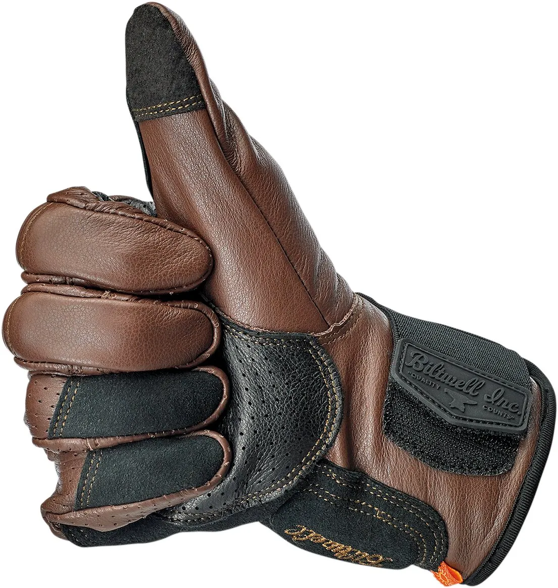 BILTWELL Borrego Gloves - Chocolate/Black