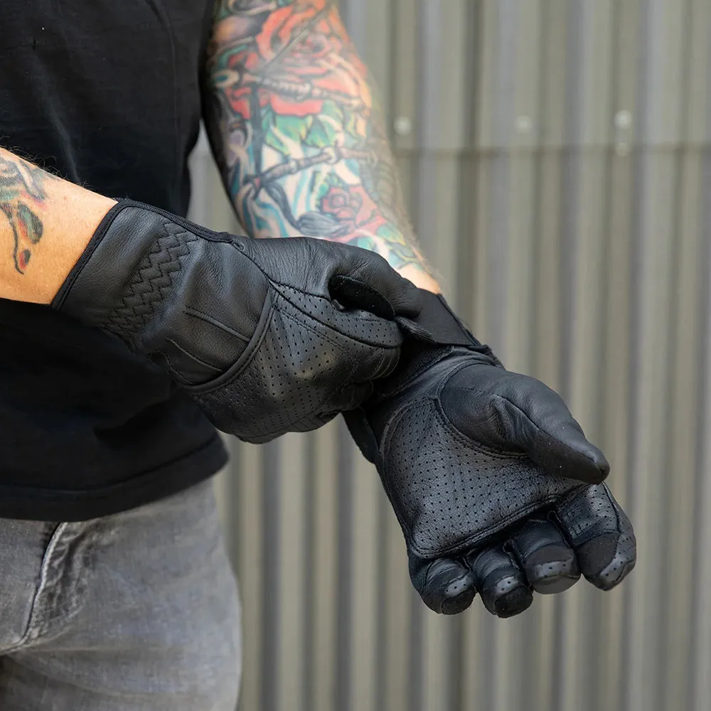 BILTWELL BORREGO LEATHER GLOVE [BLACK]