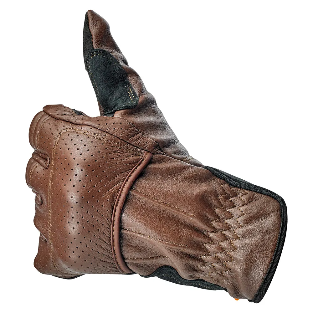 BILTWELL BORREGO LEATHER GLOVE [CHOCOLATE]