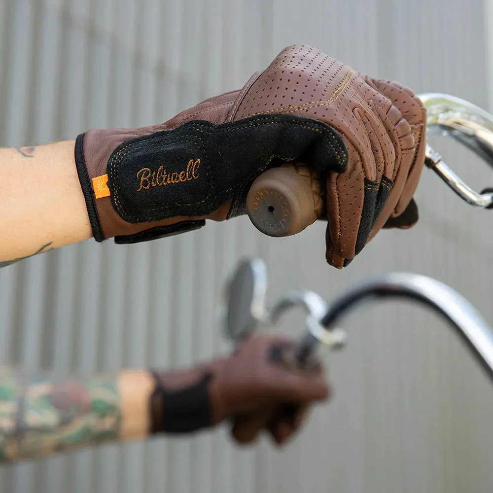 BILTWELL BORREGO LEATHER GLOVE [CHOCOLATE]