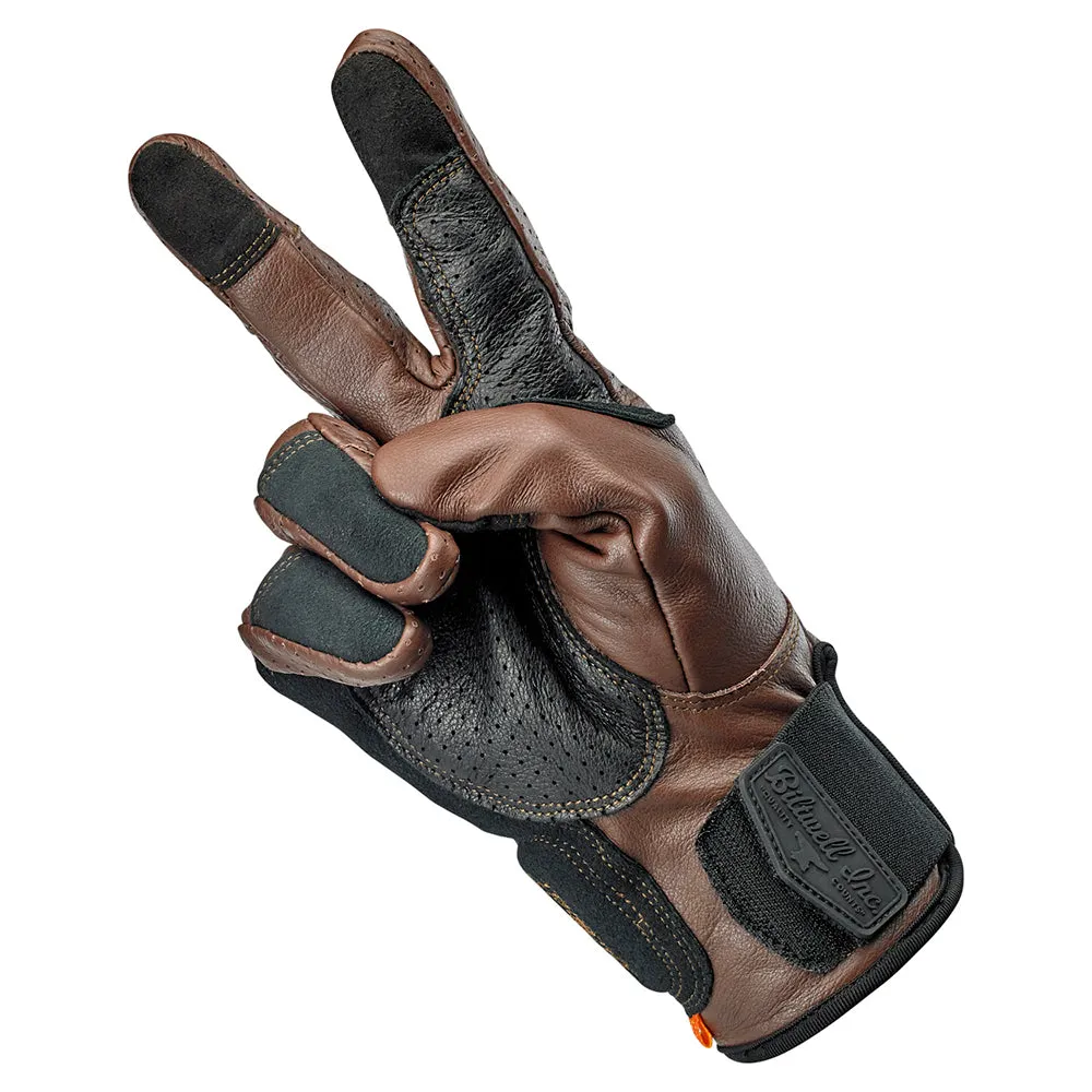 BILTWELL BORREGO LEATHER GLOVE [CHOCOLATE]