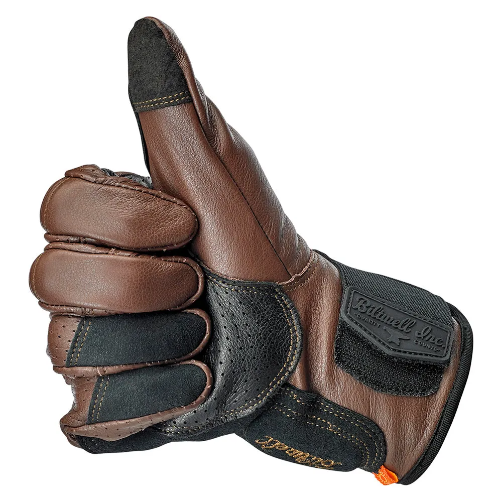 BILTWELL BORREGO LEATHER GLOVE [CHOCOLATE]