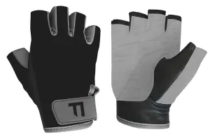 Black and Grey Half Finger Gloves