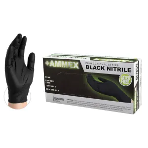 Black Medical Nitrile Exam Latex Free Disposable Gloves-Case of 1000