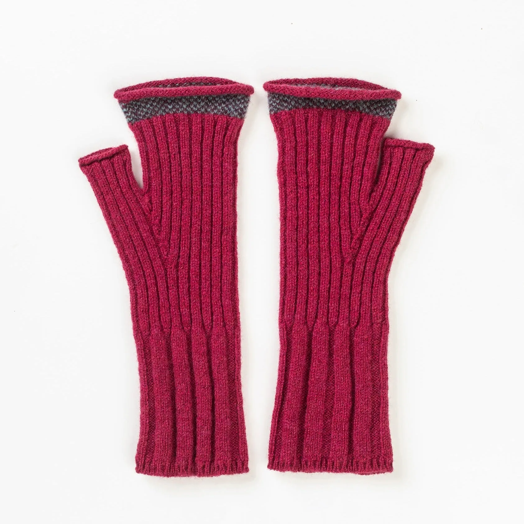Bowden Rib Open Mitt - Rosehip
