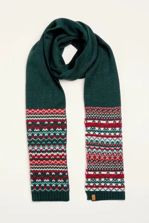 Brakeburn Fair-Isle Scarf & Matching Gloves