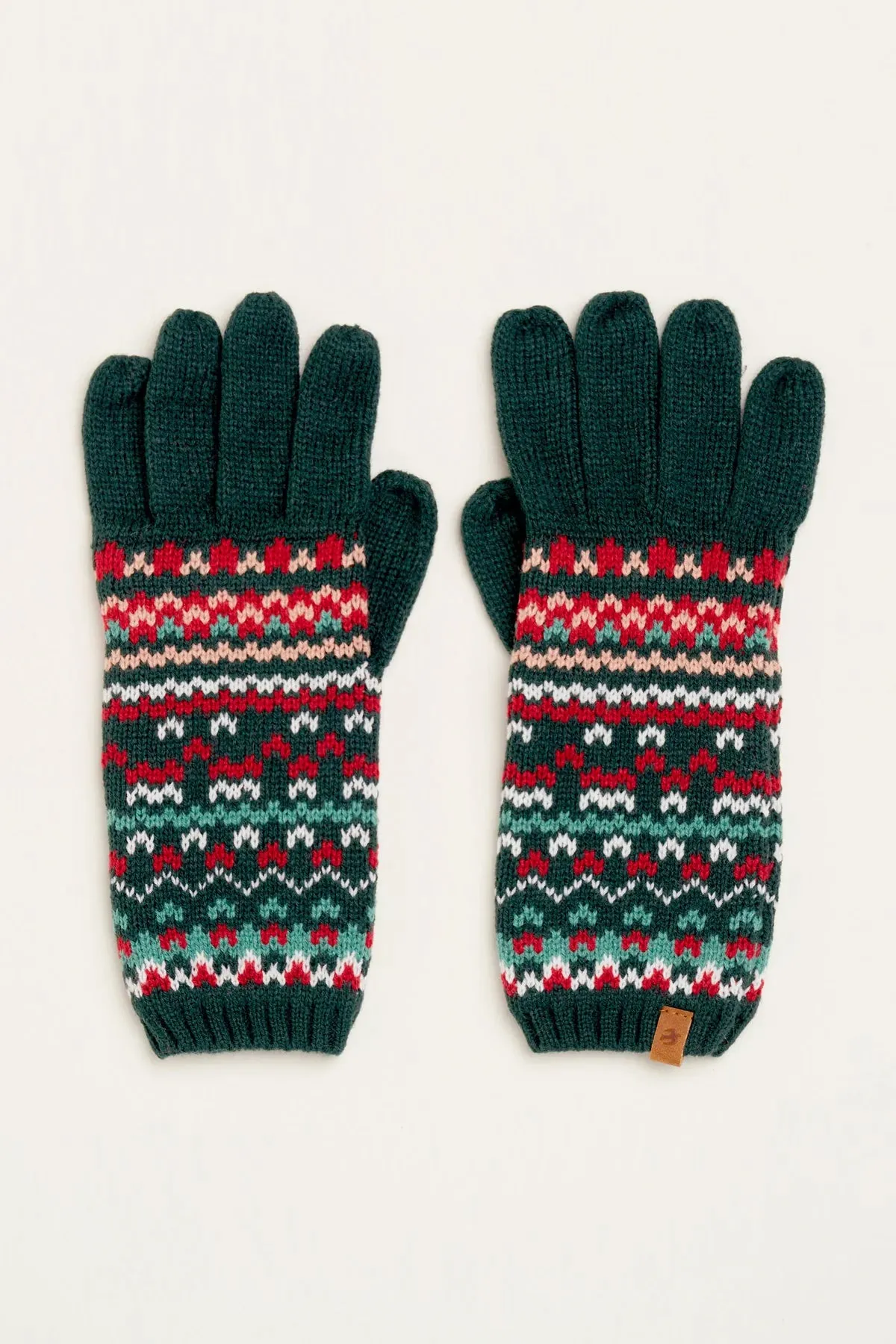 Brakeburn Fair-Isle Scarf & Matching Gloves
