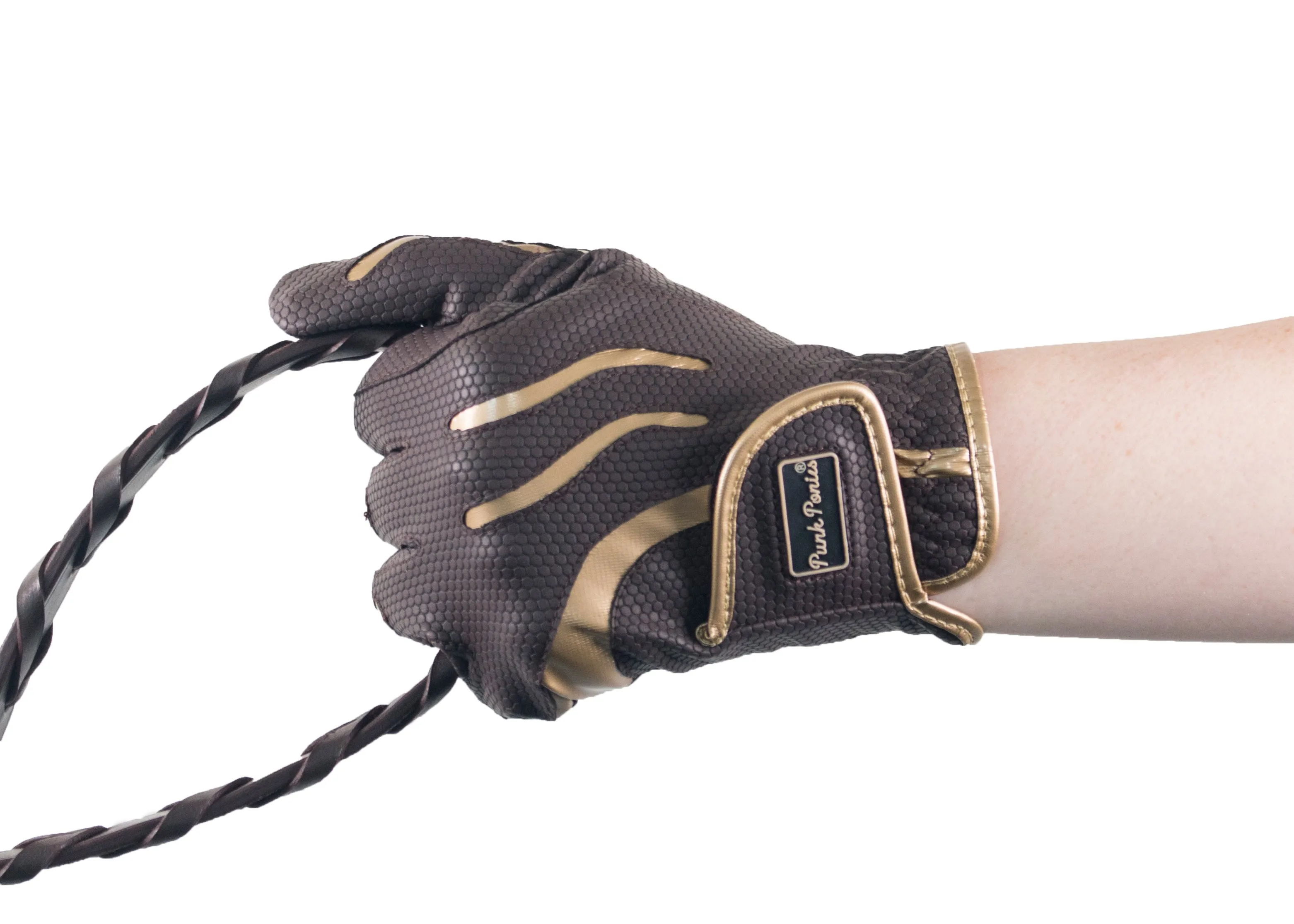 Brown/Gold Hero Touchscreen Friendly Gloves