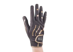Brown/Gold Hero Touchscreen Friendly Gloves